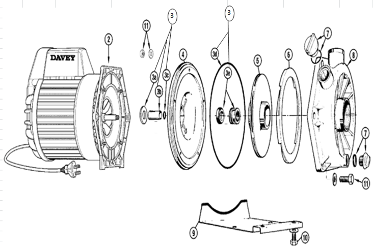 Davey B14-30 XF14-30 Pump Schematics Parts Primo Supply, 48% OFF