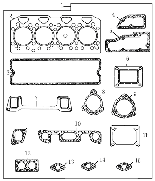 Dayliff Yanan P56 Joints & Gaskets- Top Service Kit